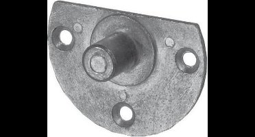 Stalen bevestigingsplaat met as Ø 12 mm