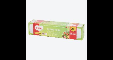 DUMIL - XL vershoudfolie - Voordeelverpakking - 2 pakken - Met gratis snijder - 2 x 300 m x 29 cm