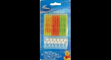 Procos Verjaardagskaarsjes Winnie Wax Geel/oranje 12 Stuks