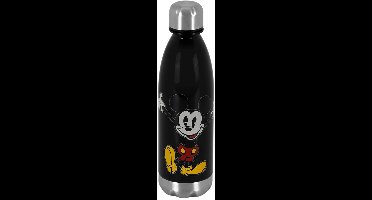 Karactermania - Disney - Mickey Mouse - Tritan Drinkfles - Waterfles - Drinkbus - Bidon - Zwart