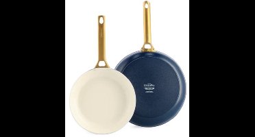 Greenpan Koekenpannenset 20/26cm 'Padova Oxford Blue'