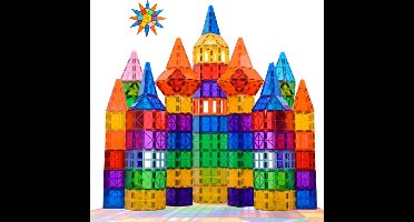 Magna Minds - Magnetic Tiles - Magnetisch Speelgoed - 80 stuks - Constructie speelgoed - Magnetische tegels - Montessori speelgoed - Magnetic toys - Magnetische bouwstenen - Speelgoed Kinderen