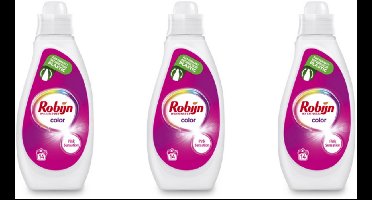 Robijn Vloeibaar Wasmiddel - Color 3 x 14 wasbeurten 3 x 700ML - Voordeelverpakking 3 stuks