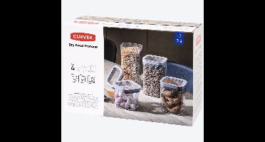 Curver Voorraad Potten 4-delig