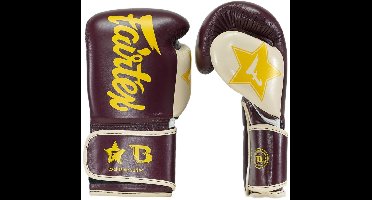 Fairtex x Booster Bokshandschoenen FXB BG V2 Bruin Creme Geel - 16 OZ
