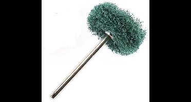 3 Stuks - Multitool schuurpolijstschijf #240 Ø25mm inclusief standaard opspandoorn Ø3mm voor Dremel - Polijsten - Schuren - Staal - Aluminium - Hout