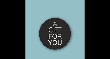 Wensetiket Gift for you Zwart -Sticker-Etiket- 250st.