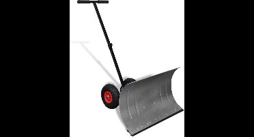 vidaXL - Handmatige - sneeuwschuiver - met - wielen