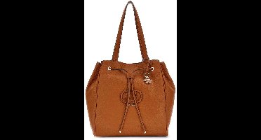 GUESS Schoudertas Shopper Calebra Drawstring Tote Cognac Lichtbruin