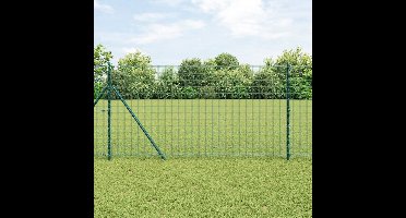 vidaXL - Gelast - draadhek - Groen