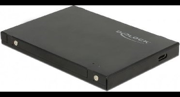 DeLOCK externe 2,5'' behuizing voor M.2 NVMe PCIe SSD (max. 80mm) - USB3.1 (USB-C) / zwart