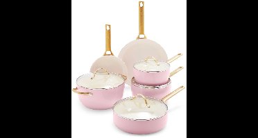 Greenpan Padova Blush Pink 10-delige Pannenset