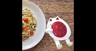 Keramische Kat Lepelsteun & Pannendekselhouder - Multifunctioneel Spatelrek voor Keukengerei & Tafelbestek