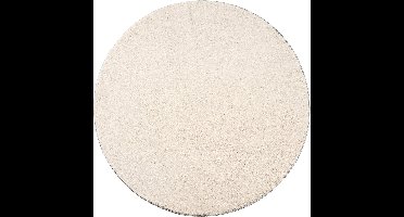 Mia’s Teppiche Taos – superzacht kortflor vloerkleed met antislip rug, wasbaar, Beige, 200 cm rond