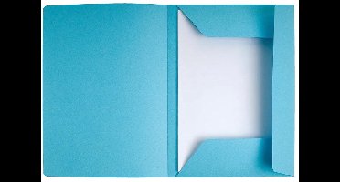 Exacompta SUPER 210 Pak van 50 dossiermappen met 3 kleppen. 24x32cm - Lichtblauw - 235006E