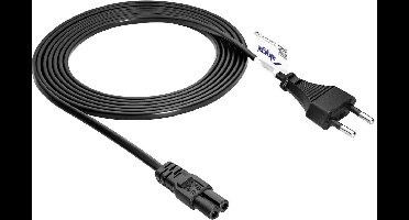 Akyga AK-RD-02C electriciteitssnoer Zwart 3 m CEE7/16 IEC C7