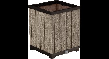 Keter Signature Hoge Plantenbak - Vierkant - 45,5x45,5x55cm - Ashwood