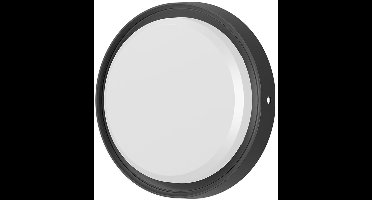 LED Buiten Wandlamp met Bewegingssensor - Kingtron LED Bulkhead - 18W 2020lm - IP65 Waterdicht - 830 Warm Wit 3000K - Rond - Zwart