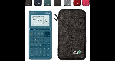 Casio Graph 25+E II incl. WYNGS Beschermhoes Donkergrijs - Grafische Rekenmachine - Basis Pakket