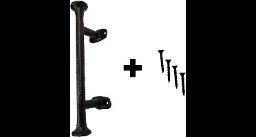 Deltaline Ustieke Gietijzeren Deurklink – Antiek Brons – Duurzaam & Stevig – Inclusief Bevestigingsmateriaal – Voor Houten Deuren, Kasten & Schuren