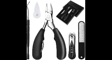 Nagelknipper Incl. Nagelvijl Nagelschaar - Tegen Ingegroeide teennagel kalknagel & Schimmelnagel- Pedicure Set