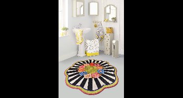 Asir - Badmat - Veelkleurig - 100 x 100 cm