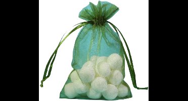 Mosgroen Organza Zakje 15x23cm 25 stuks