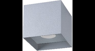 Sollux Lighting Plafondlamp Hati - 10x10x10cm - GU10 - grijs - aluminium