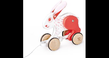 Houten trekdier konijn met zachte oren - Hape - vanaf 12 maanden