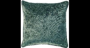 Dutch Decor LEWY - kussenhoes 45x45 cm - glansvelours - Sagebrush Green - groen - met rits - zonder binnenkussen