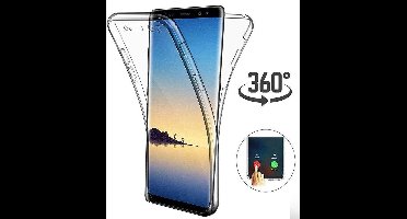 Ntech Hoesje Geschikt Voor Samsung Galaxy S10+ Dual Hoesje ( Voor en Achter) Transparant