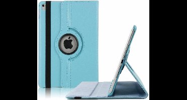 Ntech nieuwe iPad 9.7 (2018-2017) Hoes Case Cover 360° draaibaar Multi stand   Licht Blauw