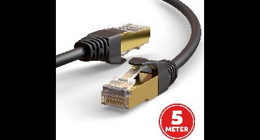 ProFPS Ethernet Kabel Cat 8 – 5M – 40Gbps – S/FTP – RJ45 – Zwart