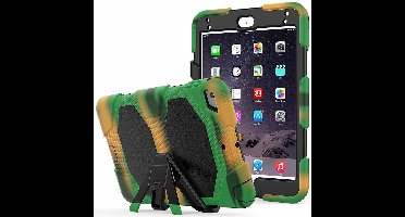Ntech Hoes geschikt voor Apple iPad mini 4 Extreme Armor Case Camouflage - Groen