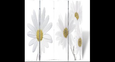 vidaXL - Kamerscherm - inklapbaar - bloem - 160x170 - cm