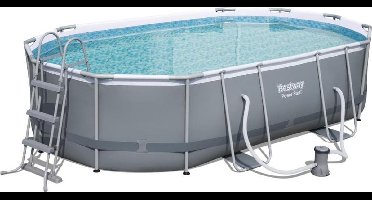 Bestway zwembad set Power Steel 488x305x107 cm (Ovaal)