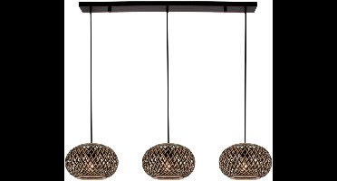Various Weaving Hanglamp - 3-lichts - E27 - Ø28 cm - Bamboe