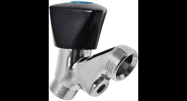 Dparts wasmachinekraan met keerklep - met KIWA keur - beluchterkraan - voor wasmachine en vaatwasser - kraan met beluchter - 1/2" muurbevestiging aansluiting - 3/4" slangkoppeling