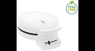 FRITEL Wafelijzer - A202 - Wafelmaker PFAS vrij - Wafelmachine voor Hartjeswafels - Hartjeswafelijzer - 5 Hartjeswafels - Wafelbakijzer met Vaste Bakplaten - Wit - 1200W
