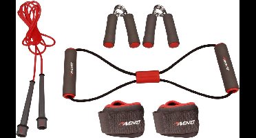 Avento Fitness Set - 6-delig - Grijs/Roze/Zwart