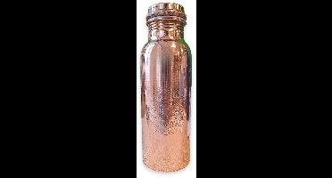 Koperen Drinkfles - 600 ml - Fles met Levensbloem