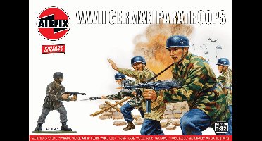 Airfix Modelbouwpakket Militaire voertuigen - 02712V WWII German Paratroops - Figures Plastic - 1:32 - Modelbouw