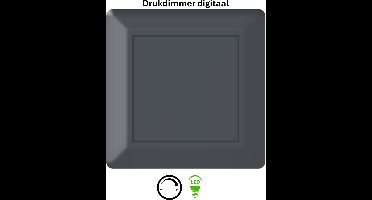 Freelux Drukknop | led-dimmer | 2-polig | 230VAC - 300VA/1,3A_2P | Antraciet mat gelakt