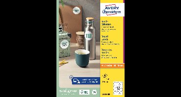 Avery Zweckform ronde etiketten, 60 mm, doos van 1.200 stuks, wit 5 stuks