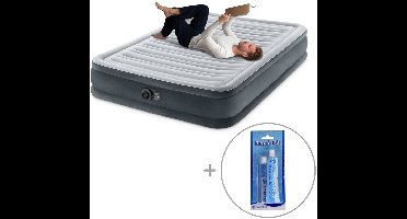 Intex Comfort Plush luchtbed | Twijfelaar | 191 x 137 x 33 cm | Inclusief reparatiekit