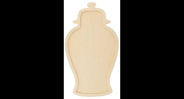 Houten vaas silhouet 17x30 cm - Artemio