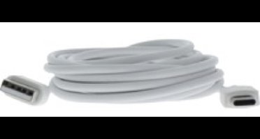 Q-link USB kabel - USB naar USB C - Type C - Lengte 250 cm - Wit