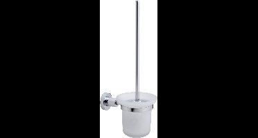 tesa toiletset LO gesatineerd glas verchroomd badkamer zelfklevend zonder boren – 117x390x165mm