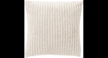 Dutch Decor MART - sierkussen 45x45 cm - zacht ribfluweel - corduroy - Snow White - wit - Inclusief binnenkussen - Luxe kussens voor woonkamer & bank