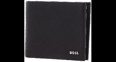 BOSS Leren Portemonnee New Crosstown Trifold Dark Brown Donkerbruin